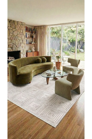 Anatolıa Halı/aura-vizon/beyaz- Özel Ölçü-salon,oturma Odası, Koridor Halısı Beyaz-vizon