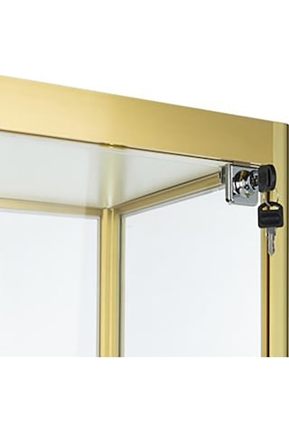 Camlı Vitrin - Cam Dolap - Camlı Koleksiyon Vitrini - Kurulu Ürün  175X30X30