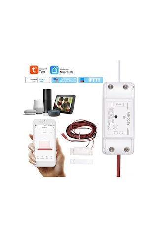 Fortunelane Akıllı Garaj Kapısı Kontrolörü, Wifi+bt Uzak Kumanda, Zamanlama, Ses Kontrolü Alexa/google Home, Ifttt Alarm Bağlant
