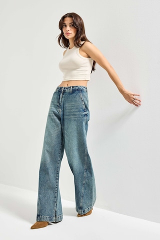 Itsbasic Kadın T.kot Rengi 4w5-31 Barrel Fit Bol Kesim İç Boy 83cm %100 Koton Denim Jean