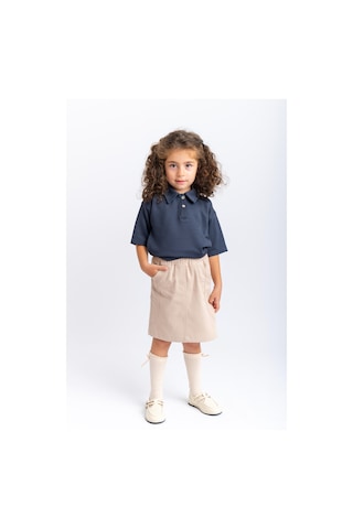 Oliventhekid Gabardin Kız Çocuk Etek Bej Bej