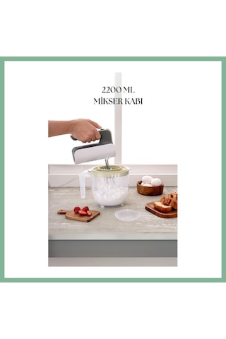 Bşkvirgo 2200 Ml Mikser Kabı Beyaz & Ölçü Kabı & Saklama Kabı-dny0024 Bsk2026