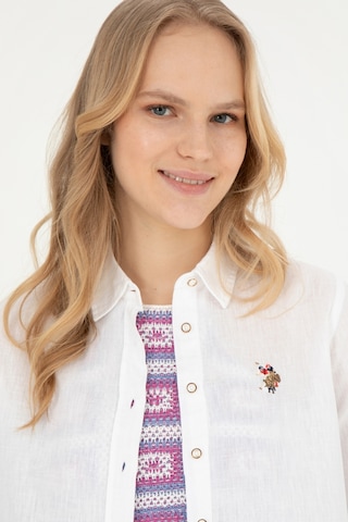 U.s. Polo Assn. Kadın Beyaz Gömlek Basic 50283991-vr013 Beyaz