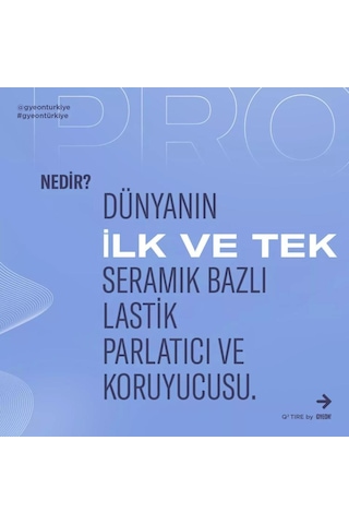 Gyeon Q² Tire Seramik Bazlı Lastik Parlatıcı Koruyucu Jel 500 Ml