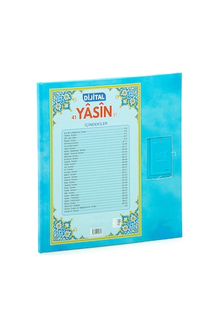 Çocuklar İçin Sure Dua Öğreten Cihaz Sesli Yasini Şerif Kitabı Mavi