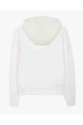 Skechers W Lw Fleece Fabric Block Hoodie Sweatshirt Kadın Beyaz Sweatshirt S231008-100 Beyaz