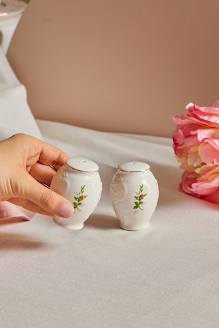 Karaca Vintage Rose Tuzluk Biberlik 7 Cm Çok Renkli