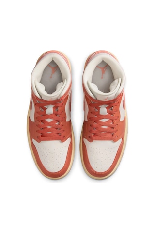 Nike Air Jordan 1 Mid 'madder Root' Kadın Basketbol Ayakkabısı Bq6472-180 Çok Renkli