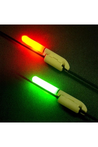 Valkyrie 2 Adet Şarjlı Led Kamış Olta Ucu Işığı Su Geçirmez Usb Evrensel Uyumlu Gece Balıkçılığı