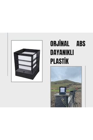 Kafesli Küp 12 Adet Bahçe Duvar Üstü Set Üstü Çevre Aydınlatma Sekizgen Led Farkıyla Beyaz Işık