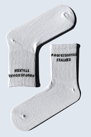 Carnaval Socks 7'li Yazılı Desenli Renkli Tasarım Çorap Seti Beyaz
