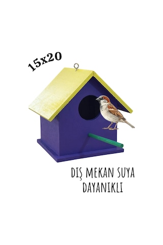 Ncy Ahşap Kuş Yuvası Dış Mekan Suya Dayanıklı Turuncu Yeşil 15 x 15 x 20 CM Ncy Ahşap Kuş Yuvası Dış Mekan Suya Dayanıklı Turuncu Yeşil 15 x 15 x 20 CM