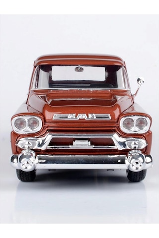 Motor Max Koleksiyon 1 / 24 Ölçek 1958 Gmc 100 Pickup Model Metal Araba Turuncu