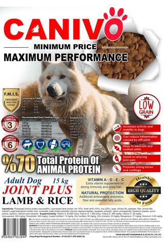 Joint Plus Eklem Destekleyicili Kuzulu Köpek Maması 15 Kg