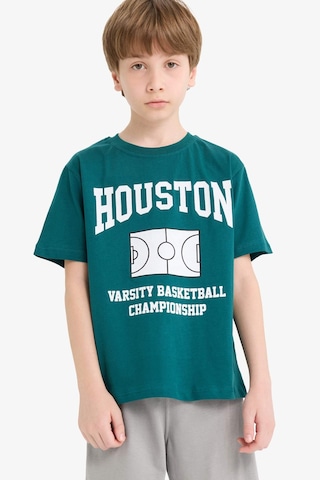 DeFacto Erkek Çocuk 2'li Takım Baskılı Kısa Kollu Tişört Beli Lastikli Şort F1227A825HSGN146