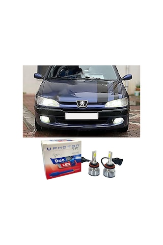 Peugeot 306 Led Xenon Uzun Far Ampulü H7 Duo Yeni Seri Beyaz 1996+