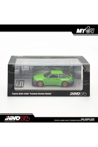 Inno 1/64 Toyota Ae86 Levin " Pandem Rocket Bunny" Green Çok Renkli