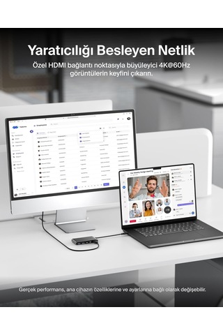 Belkin Usb-c Hub, 5 Portlu, 60 Hz'de 4k Hdmı Ekran Desteği, 100w Güç İletimi, 5gbps Usb-c Çoklu Port Adaptörü, Gri