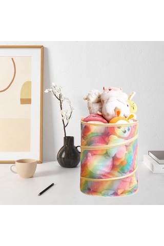 Suntek Çocuk Oyuncak Depolama Sepeti Çocuklar Odası Oturma Evi Gökkuşağı