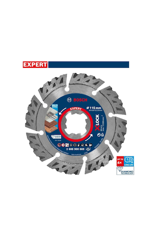Bosch Expert 115 Mm X-lock Genel Amaçlı Elmas Kesme Diski 2608900669