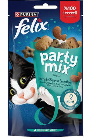 Felix Party Mix Karışık Okyanus Lezzetleri Kedi Ödül Maması X8