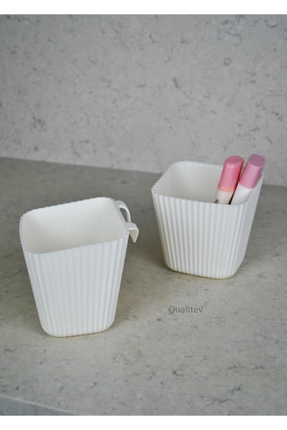 Beyaz 2 Adet Asılabilir Çok Amaçlı Mini Organizer Düzenleyici 11x
