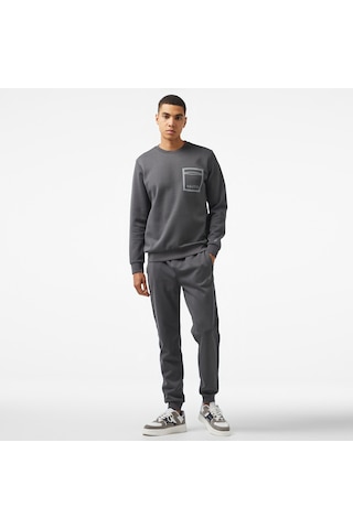 Nautica Erkek Gri Regular Fit Sweatshirt Düz K47021t Gri