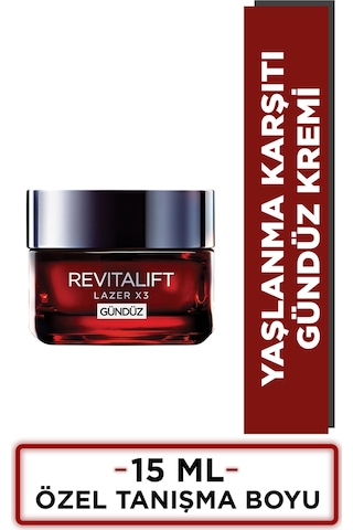 L'Oreal Paris Revitalift Lazer X3 Yoğun  Gündüz Kremi 15 ML