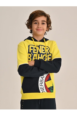 Fenerbahçe Sarı Tribün Çocuk Sweatshirt Sari