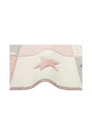 Eko Halı Eko Kids Kds 05 Grey Pınk Hav Toz Vermez Çocuk Odası Halısı