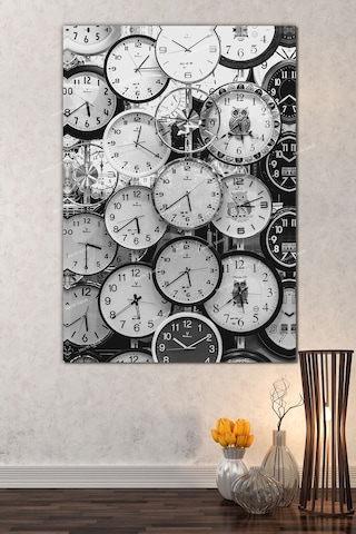 Saatlerin Hazinesi Saatler Kanvas Tablo 40 x 60