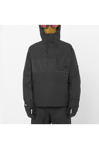 Salomon Venom Anorak Erkek Kayak Montu Deep Black Lc2609700 Siyah