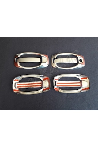 Markadan Peugeot Bipper Krom Kapı Kolu 2008 Sonrası 4 Kapı 8 Parç