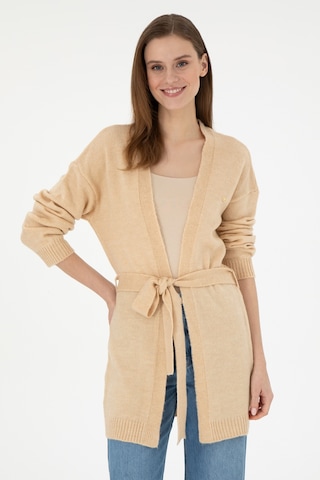 U.s. Polo Assn. Kadın Kum Melanj Hırka Triko 50297102-vr123 Kum Melanj