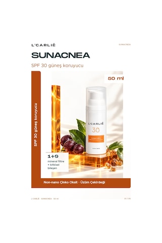 L'carlıe Sunacnea Güneş Kremi Spf 30 Yüz 50 Ml