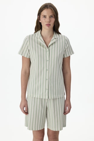 Penti Cozy Stripes Gömlek Şort Pijama Takımı Ge34
