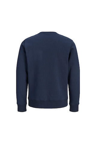 Jack & Jones Jjrush Erkek Sweatshirt Bisiklet Yaka Rahat Günlük Pamuklu Lacivert