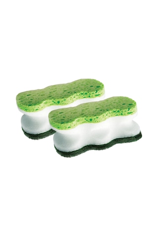 Scotch Brite Ultra Konfor Tırnak Koruyuculu Bulaşık Süngeri 2 Adet Yeşil