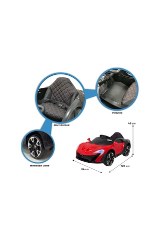Quantum Gt 12 Volt Akülü Araba Kırmızı