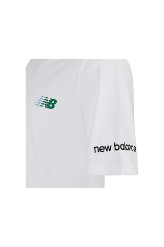 New Balance Lifestyle Erkek T-shirt Mnt1644-wt Beyaz