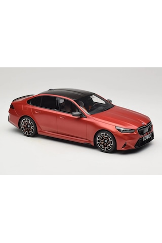 1:18 Ölçek Gt Spirit 2025 Bmw M5 G90 Peable Beach Orange Resin Kapalı Minyatür Model Araba 25cm