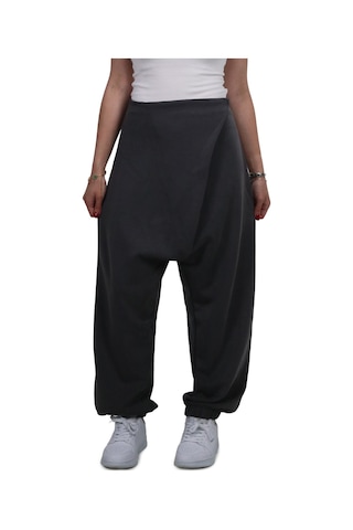 Kadın Modal Kumaş Yumuşak Dokulu Antrasit Şalvar Pantolon Antrasit