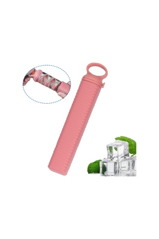 Kosona Pembe Ev Kullanımlı Hızlı Dondurma, Kolay Çıkarma Özelliği Silikon+pp Gıda Grubu Buzluk Kalıbı - 350 Ml Çok Renkli