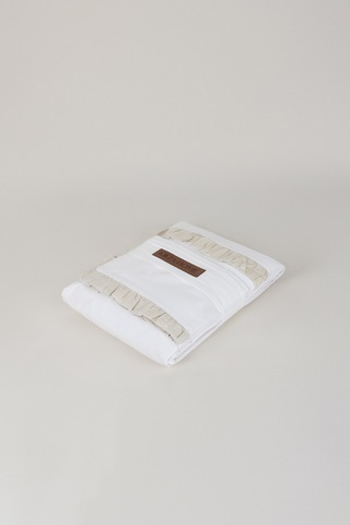 Pure Ekru Krem Fırfırlı Nevresim Takımı 200x220 4702 Krem - Bej