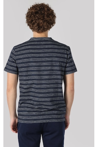 Colin's Colins Regular Fit Çizgili Lacivertvert Erkek Kısa Kol Tişört Cl10628 001