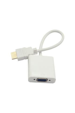 Maxgo HDMI To VGA Çevirici Dönüştürücü Altın Uçlu FHD Kablo