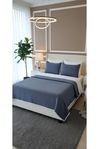 Bellisima Çift Kişilik Yatak Örtüsü Castle Rock Antrasit Diğer