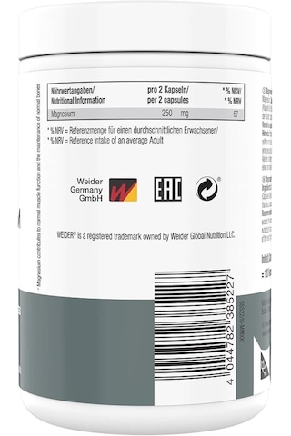Weider Magnesium, Zma Complex 120 Caps Aromasız
