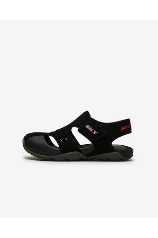 Skechers Side Wave Büyük Erkek Çocuk Siyah Sandalet 92330L Bkcc Siyah