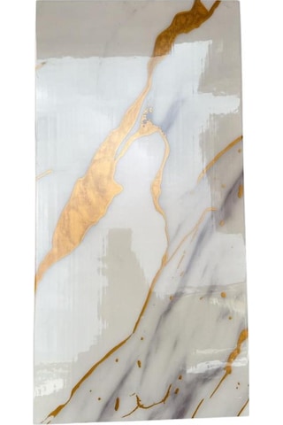10 Adet 30x60cm Yaldız Mermer Desen Yapışkanlı Köpük Duvar Paneli Kağıdı Banyo,tezgah Arası Ls6010 Altın